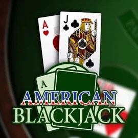 American Blackjack logo – Table Games by Habanero at Roulettino Casino