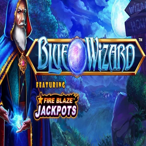 Blue Wizard Fire Blaze Jackpots casino game by Rarestone Gaming – featured logo at Roulettino Casino