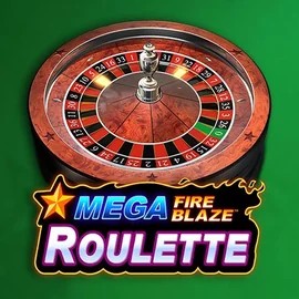 Mega Fire Blaze Roulette online game logo by Playtech on roulettinoo.pt